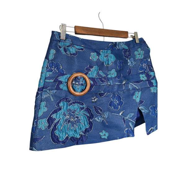 Arianne Elmy Mod Mini Skirt in Monochrome Blue Size Small NWT - Picture 5 of 8